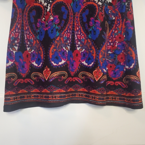 Papillon Sweater Dress – Size L – Black/Crimson/Indigo - Picture 3 of 5